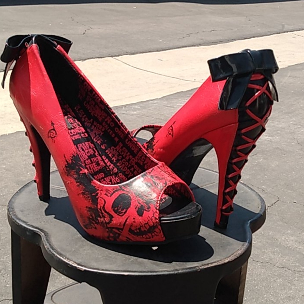 High heel shoes
